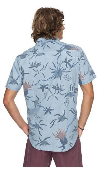 Quiksilver - Гавайская мужская рубашка с коротким рукавом Shakka Mate