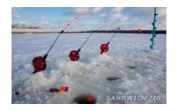 Россия - Сторожок для крупной рыбы в наборе 5 штук Sandwich Jig