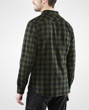 Fjallraven - Мужская рубашка из хлопка Ovik Check LS