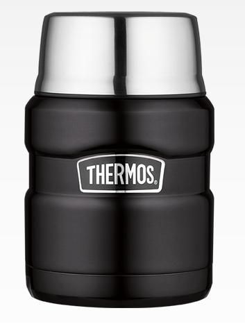 Термос для еды с ложкой Thermos SK 3000 BK Matt Black