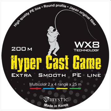 Шнур для морской рыбалки Mystic Hyper Cast Game 200