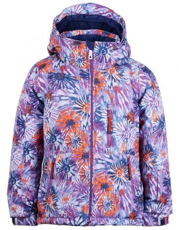 Kamik - Зимняя детская куртка для девочек Aria flowerburst