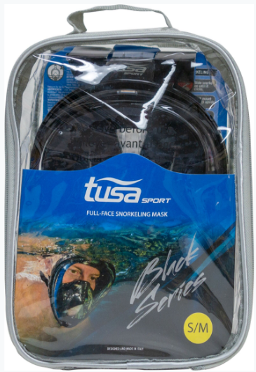 Tusa - Полнолицевая маска для сноркелинга Sport Black Series UM8001