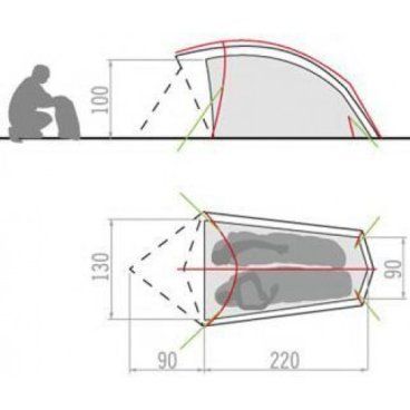 Ультралегкая палатка Vaude Taurus UL 2P 