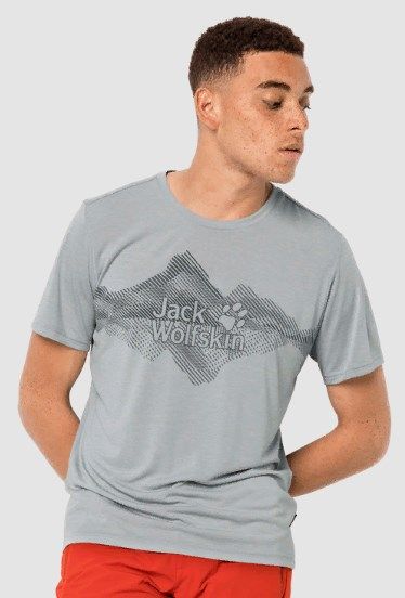 Jack Wolfskin - Мужская футболка Crosstrail Graphic T M