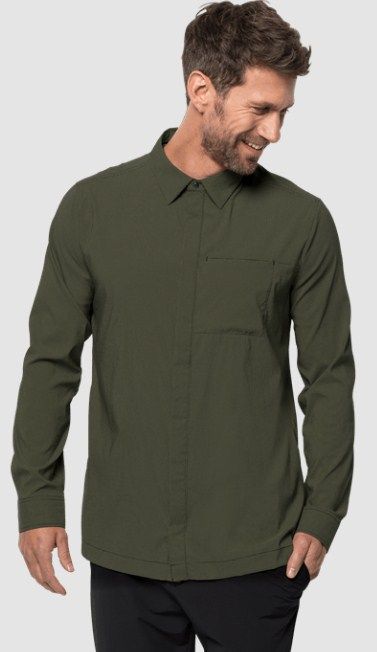 Эластичная мужская рубашка Jack Wolfskin JWP LS Shirt M