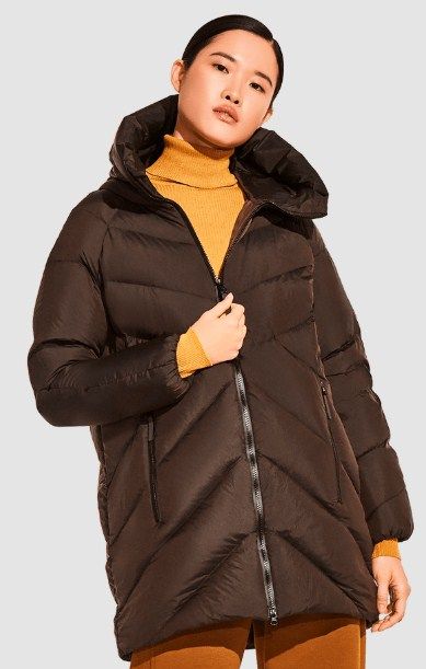 Пуховая ультрамодная куртка Jack Wolfskin Upper East Long Jacket W