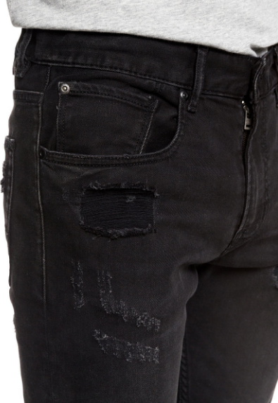 Quiksilver - Интересные мужские джинсы Distorsion Stranger Black