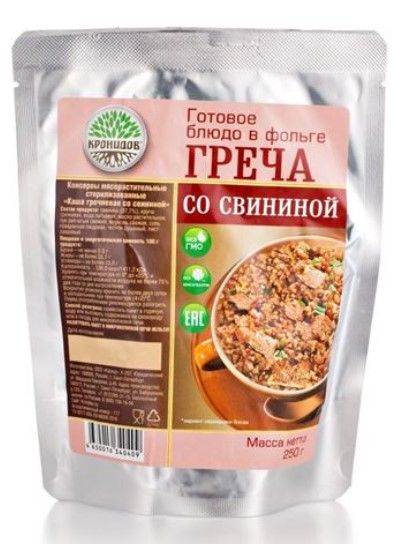 Кронидов - Качественная готовя еда Греча со свининой