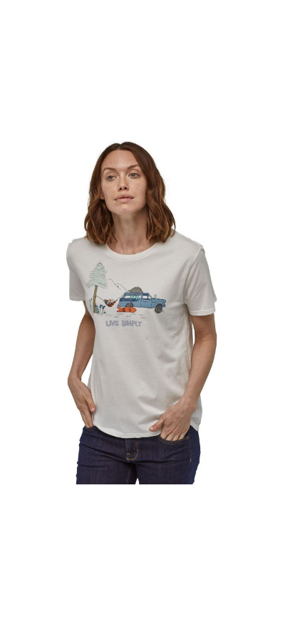 Patagonia - Легкая женская футболка Live Simply Lounger Organic Crew T-Shirt