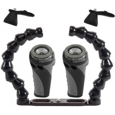 Light & Motion - Комплект для дайвинга (2 фонаря Wide 700, платформа, адаптеры) GoBe Action Camera Kit