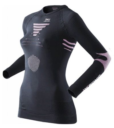 X-Bionic - Качественная термофутболка для женщин Ski Touring Evo Lady UW Shirt V-Neck