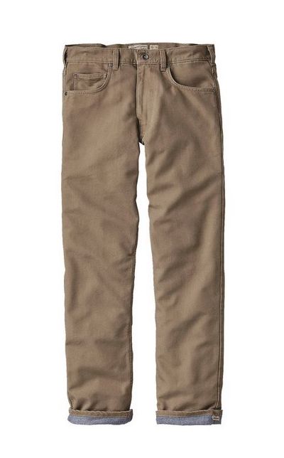 Patagonia - Брюки спортивные для мужчин Flannel Lined Straight Fit Jeans