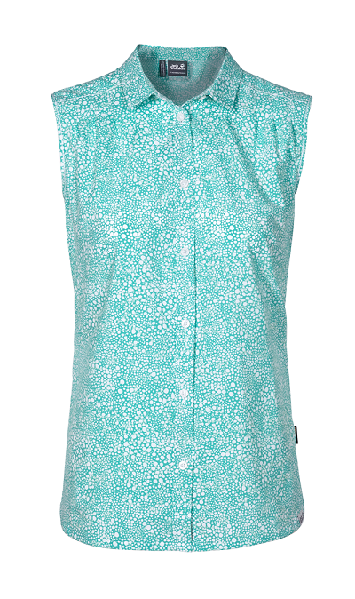 Jack Wolfskin - Рубашка стильная женская Wahia Print Sleeveless Shirt W