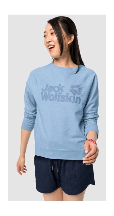 Уютный свитшот Jack Wolfskin Logo Sweatshirt W