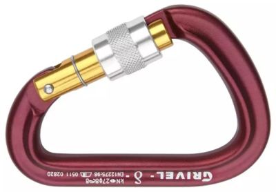 Grivel - Алюминиевые карабины упаковкой из 5 штук Delta screw lock K5N