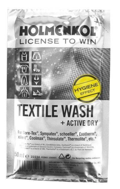 Holmenkol — Стирка для мембранных тканей Textile Wash Sachet 50