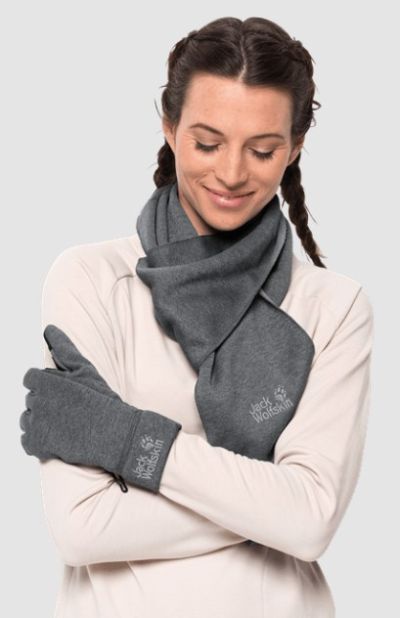 Jack Wolfskin - Флисовые перчатки для сенсорного экрана Skyland Glove