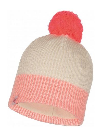 Buff - Нежная детская шапка Junior Knitted & Polar Hat Audny Fog