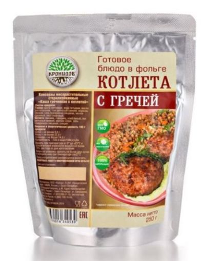 Кронидов - Консервированная еда Котлета с гречей