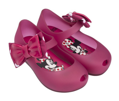 Мягкие туфли для девочки с бантом Melissa Ultragirl Minnie II Bb Me