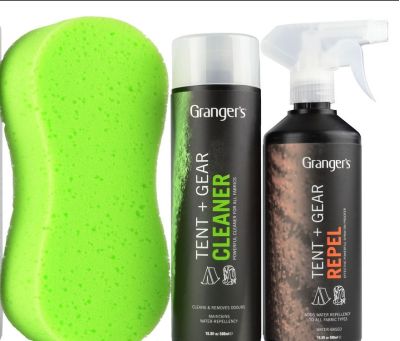 Granger's - Набор для стирки 2018-19 Tent Cleaner,Repel Trigger Spray&Sponge 500 мл