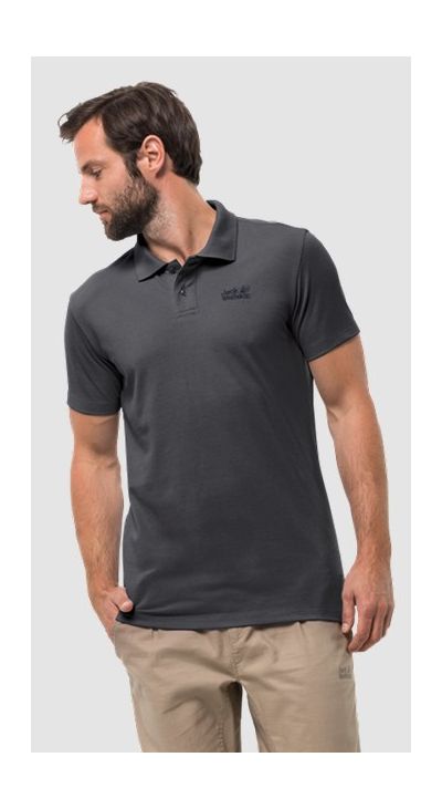 Jack Wolfskin - Мужская футболка Pique Polo Men