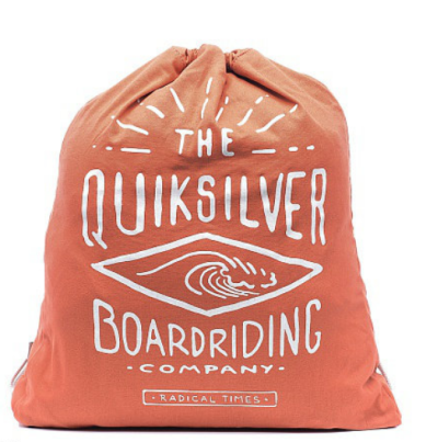 Quiksilver - Удобный мешок для обуви Acai Cotton Burnt Sienna 5