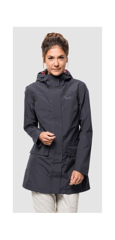 Jack Wolfskin - Удобный плащ для женщин Cape York Coat W
