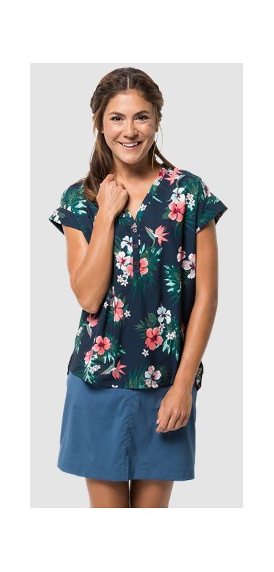 Jack Wolfskin - Эластичная летняя футболка Victoria Tropical Shirt W