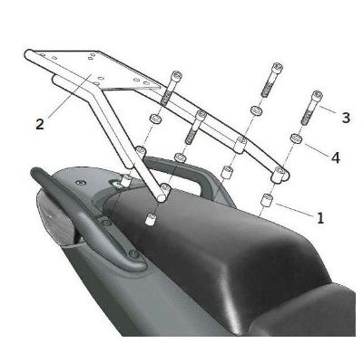 Shad - Удобное крепление кофра Honda CBF 1000-10/13