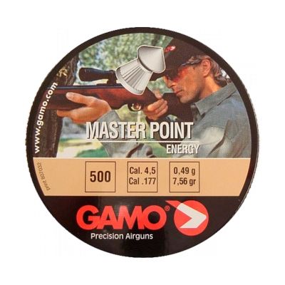 Gamo - Патроны для пневматического оружия упаковка 500 шт. Master Point 4.5 мм