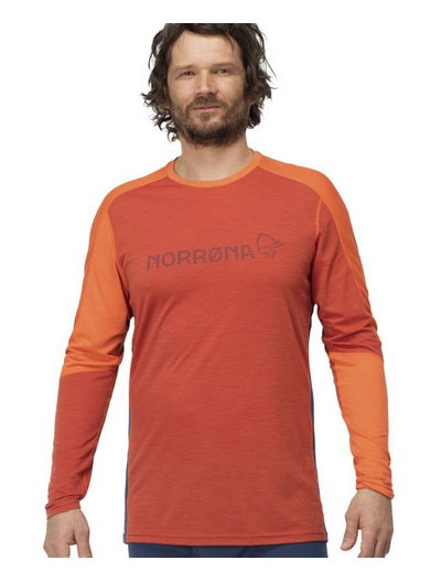 Norrona - Мужская футболка с длинным рукавом Equaliser Merino Round Neck