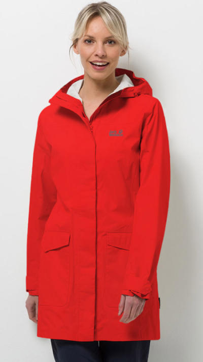 Jack Wolfskin - Плащ мембранный женский Crosstown Raincoat Women