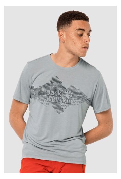 Jack Wolfskin - Мужская футболка Crosstrail Graphic T M