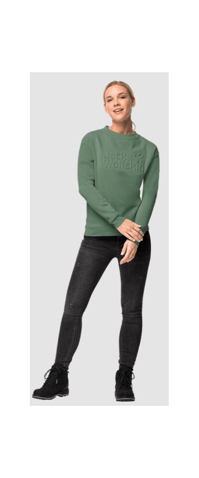 Jack Wolfskin - Уютный женский худи Winter Logo Sweartshirt W