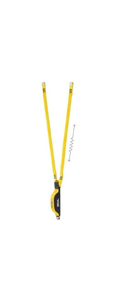 Строп двойной страховочный с амортизатором Petzl Absorbica Flex Y