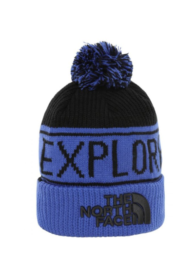 The North Face - Тёплая вязаная шапка Retro Pom Beanie