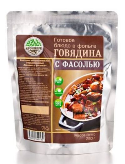 Кронидов - Консервы мясорастительные Говядина с фасолью