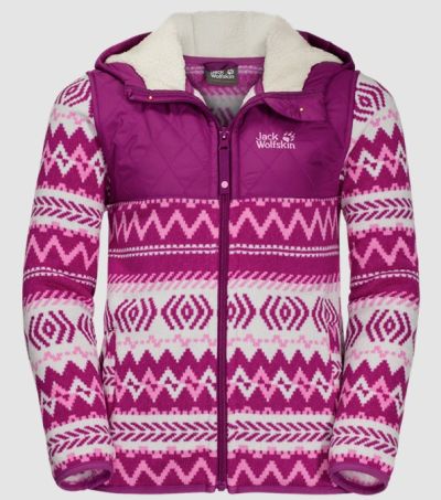 Jack Wolfskin - Яркая детская куртка Nordic Hooded Jacket Kids