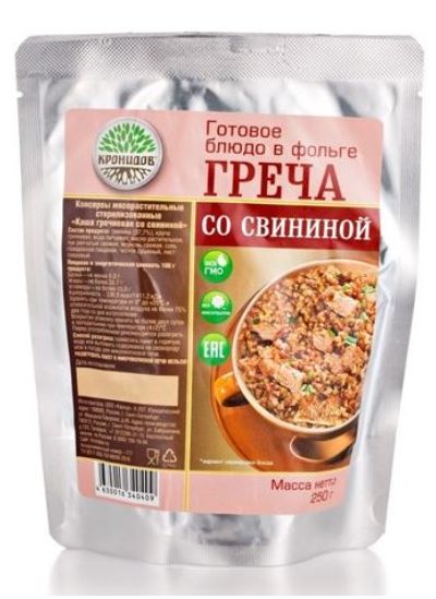 Кронидов - Качественная готовя еда Греча со свининой