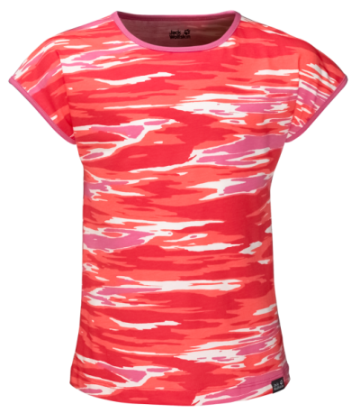 Jack Wolfskin — Футболка легкая для девочки COASTAL WAVE T GIRLS