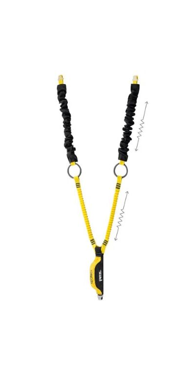Страховочный строп с кольцами Petzl Absorbica-Y Tie-Back Lanyard