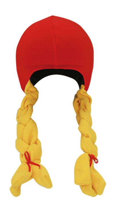 Нашлемник женский с косичками Coolcasc S071 Little Red Hood