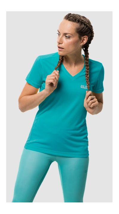 Классическая женская футболка Jack Wolfskin Crosstrail T Women
