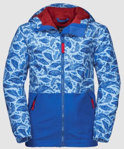 Jack Wolfskin - Детская куртка для зимы Snowy Days Print Jacket Kids