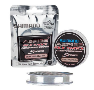Shimano - Леска высокопрочная Aspire Silk Shock 50м