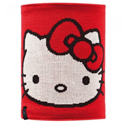 Buff - Двухсторонний детский шарф Neckwarmer Knitted&Polar Fleece Hello Kitty Child Scarletkitty/Grey Vigore
