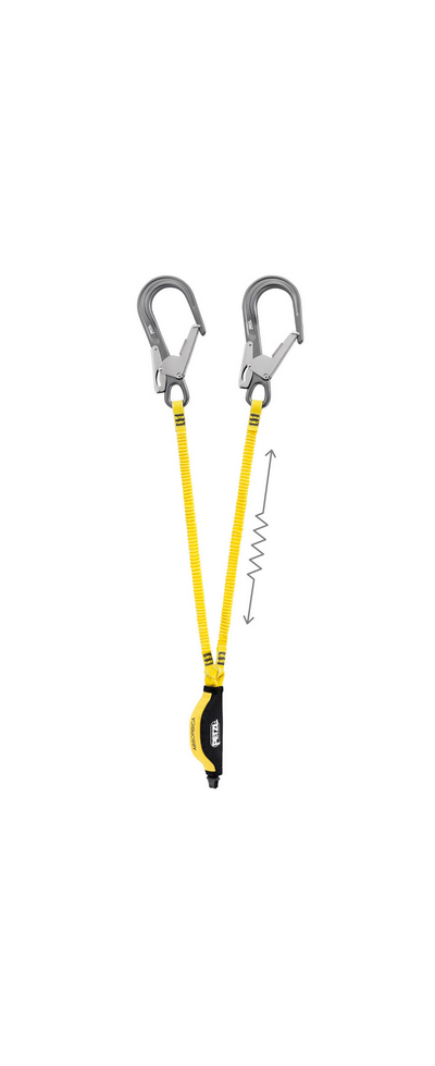 Petzl - Двойной строп с амортизатором и карабинами Absorbica-Y MGO