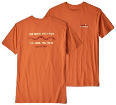 Patagonia - Легкая футболка The Less You Need Organic T-Shirt